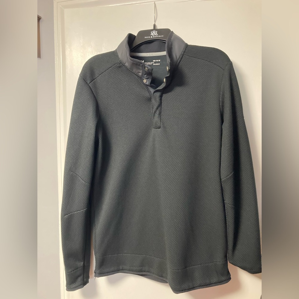 Under Armour Black Pullover with Silver Buttons